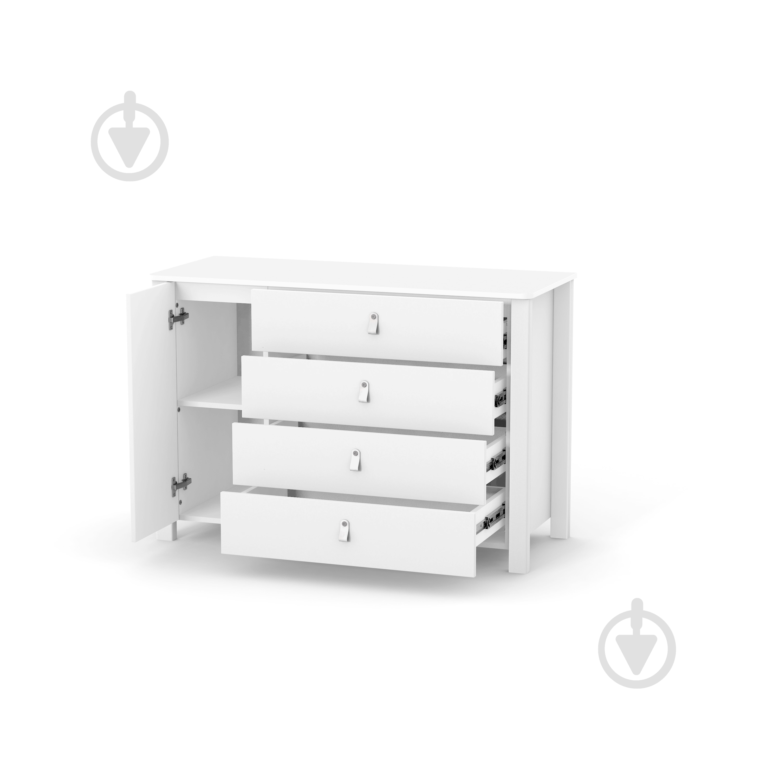 Комод Veres Монако 1200 белый - фото 2 Комод Veres Монако 1200 белый - фото 2