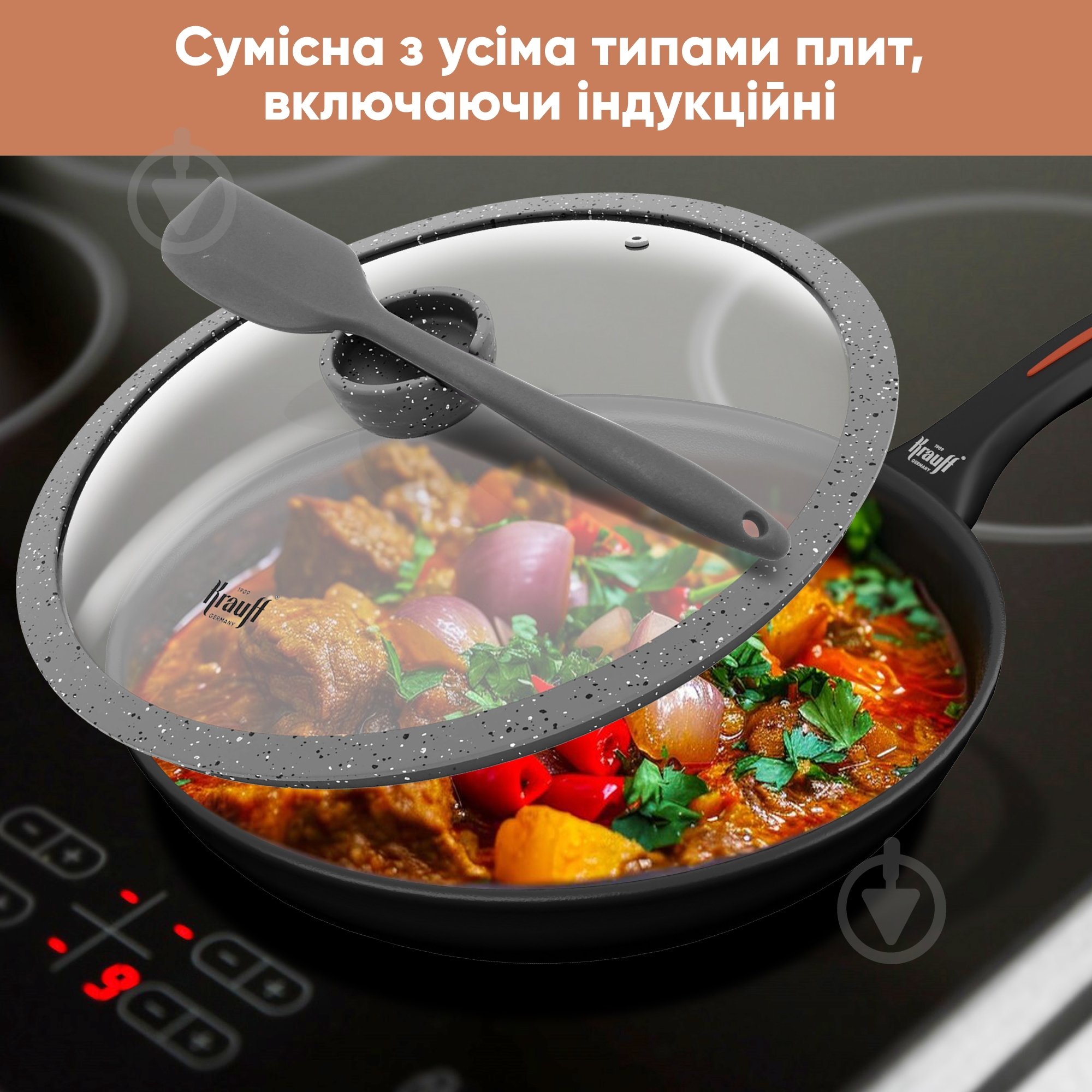 Сковорода з кришкою Krauff 28 см 25-45-180 - фото 6