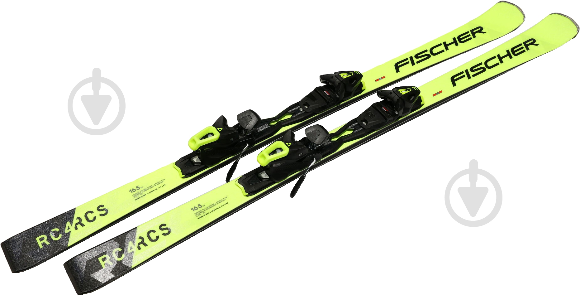 ᐉ Лижі гірські FISCHER Rc4 р.165 жовтий P07620V • Краща ціна в