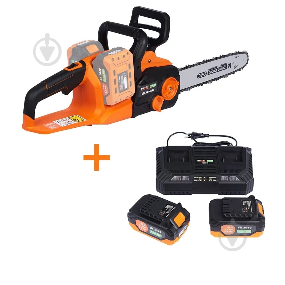 Пила цепная аккумуляторная SEQUOIA SBC4014BSO-E2W - фото 3