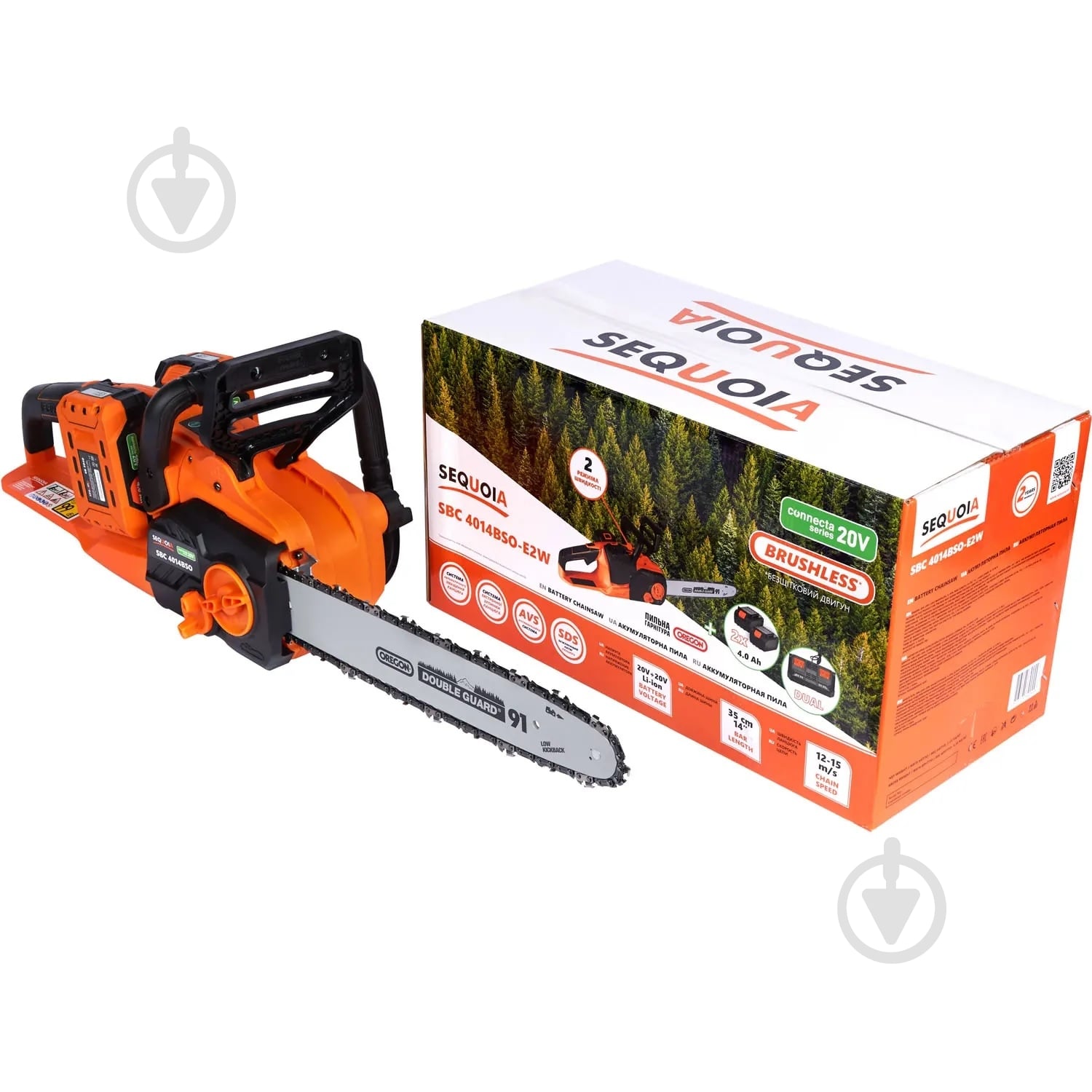 Пила цепная аккумуляторная SEQUOIA SBC4014BSO-E2W - фото 12