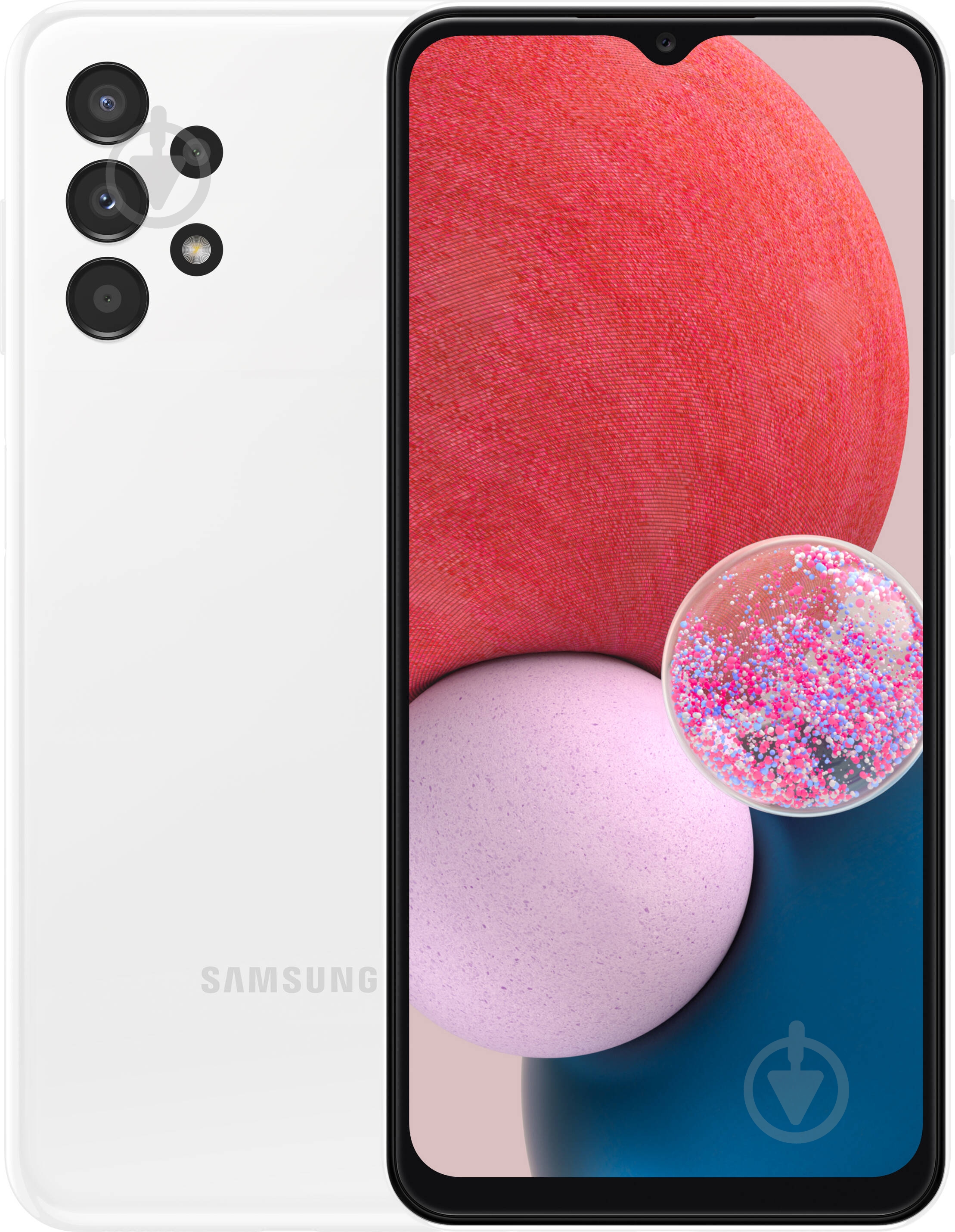 Смартфон Samsung Galaxy A13 4/64GB white (SM-A135FZWVSEK) - фото 1 Смартфон Samsung Galaxy A13 4/64GB white (SM-A135FZWVSEK) - фото 1