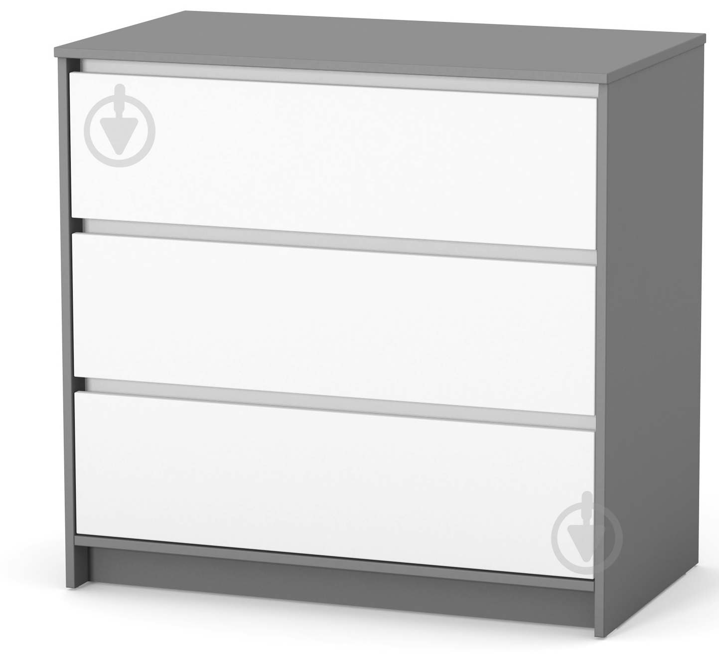 Комод Veres Берн 900 бело-графитовый - фото 1