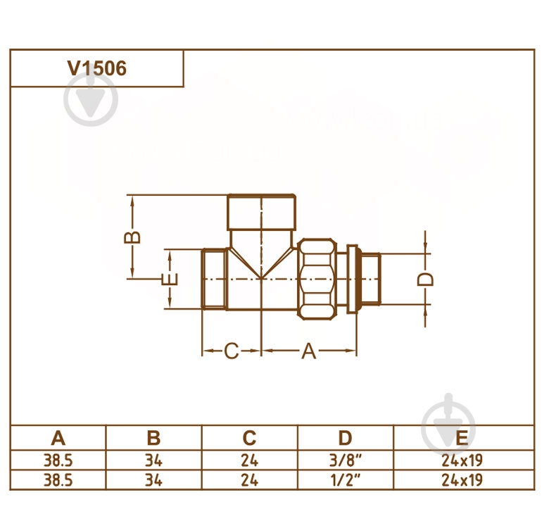 Кран радіаторний Carlo Poletti Compact 1/2" х 24-19 black matte V150611EFS9005O - фото 3 Кран радіаторний Carlo Poletti Compact 1/2" х 24-19 black matte V150611EFS9005O - фото 3