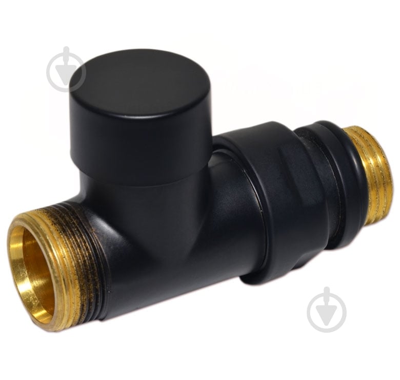 Кран радіаторний Carlo Poletti Compact 1/2" х 24-19 black matte V150611EFS9005O - фото 2 Кран радіаторний Carlo Poletti Compact 1/2" х 24-19 black matte V150611EFS9005O - фото 2