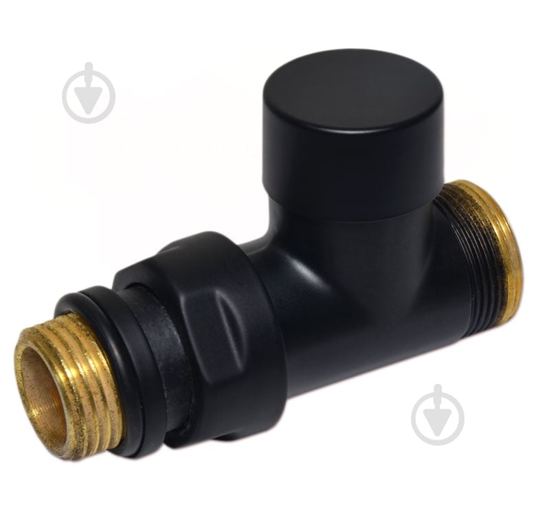 Кран радіаторний Carlo Poletti Compact 1/2" х 24-19 black matte V150611EFS9005O - фото 1 Кран радіаторний Carlo Poletti Compact 1/2" х 24-19 black matte V150611EFS9005O - фото 1