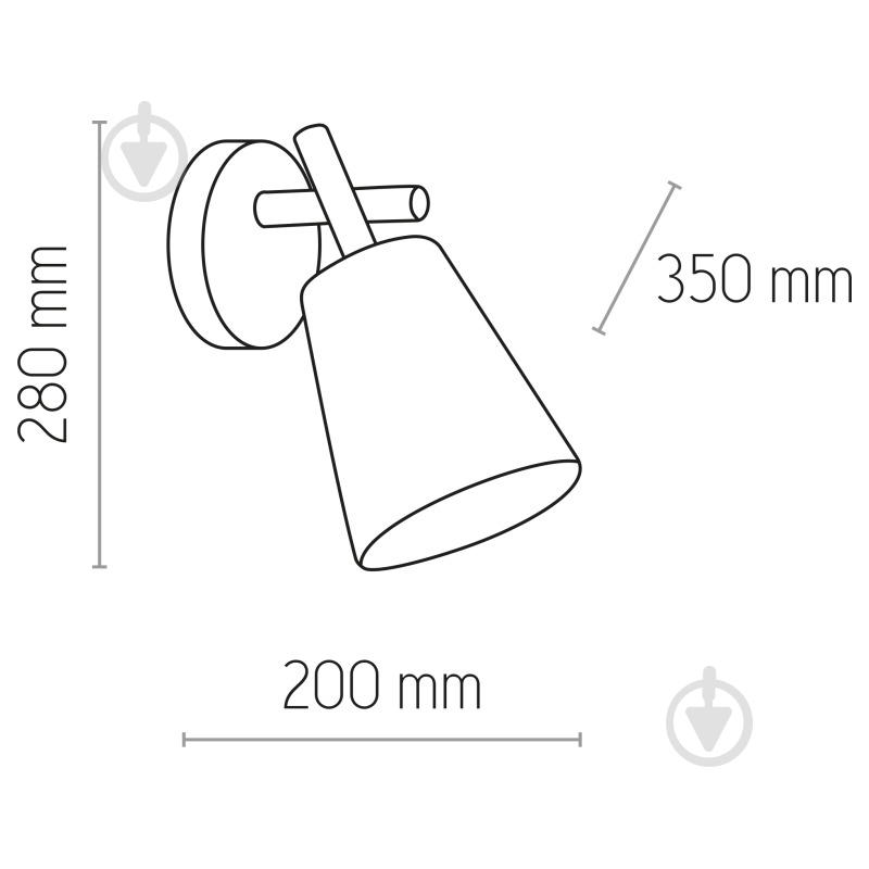 Бра TK Lighting VAIO 1PL-573 1x15 Вт E27 дерево светлое - фото 2