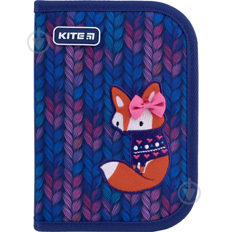 Пенал шкільний Fox K22-621-9 KITE синій - фото 1