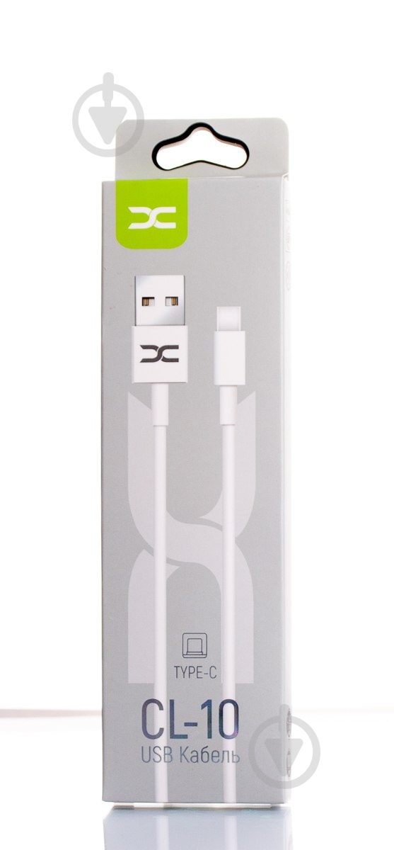USB-кабель DC Type-C (CL-10) 2A 1 м білий (2000000326023) - фото 2