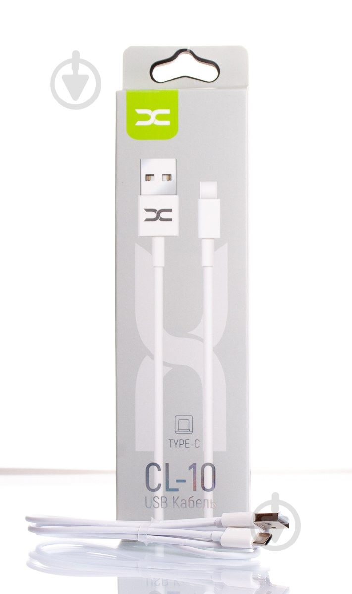 USB-кабель DC Type-C (CL-10) 2A 1 м білий (2000000326023) - фото 1