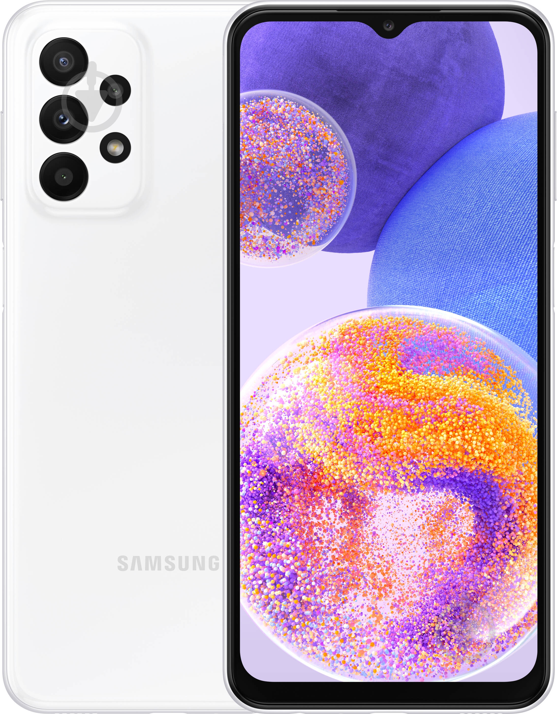 Смартфон Samsung Galaxy A23 4/64GB white (SM-A235FZWUSEK) - фото 1 Смартфон Samsung Galaxy A23 4/64GB white (SM-A235FZWUSEK) - фото 1