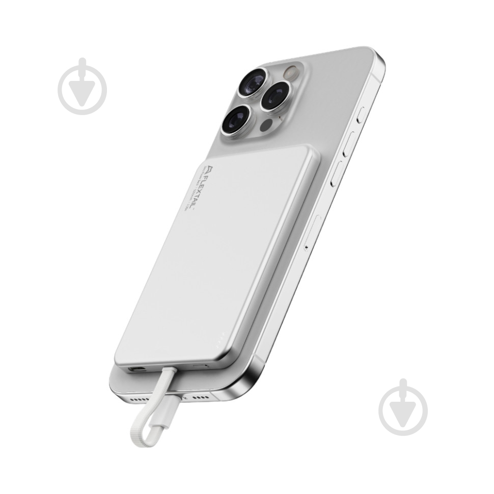 Повербанк Flextail Zero Power Metal 5000 mAh white (6975755966724) - фото 2
