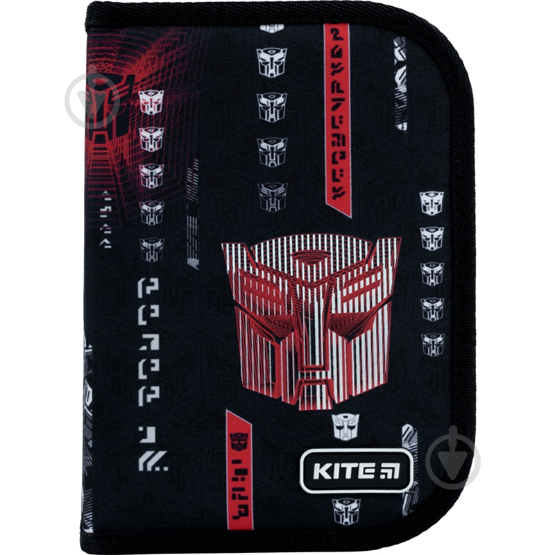 Пенал школьный Transformers TF22-621 KITE черный - фото 1