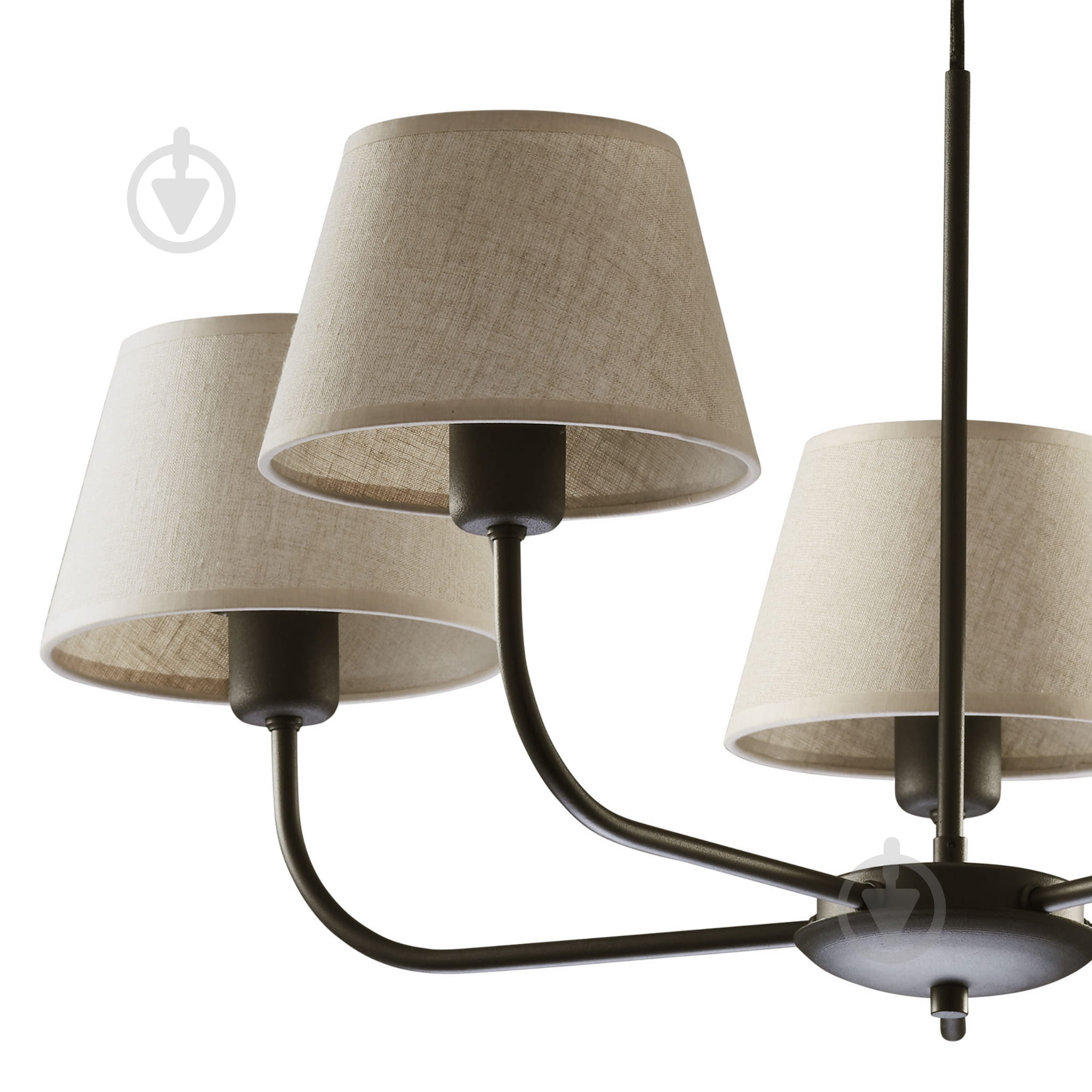 Люстра підвісна TK Lighting Chicago 5PL-3989 5x15 Вт E27 чорний льон - фото 2