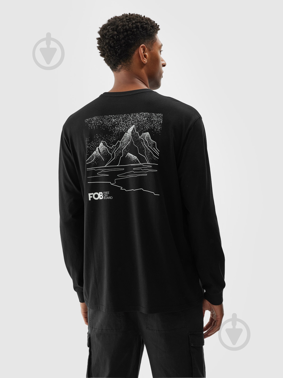 Футболка 4F LONGSLEEVE M315 4FWAW24TLONM315-20S р.L чорний - фото 2