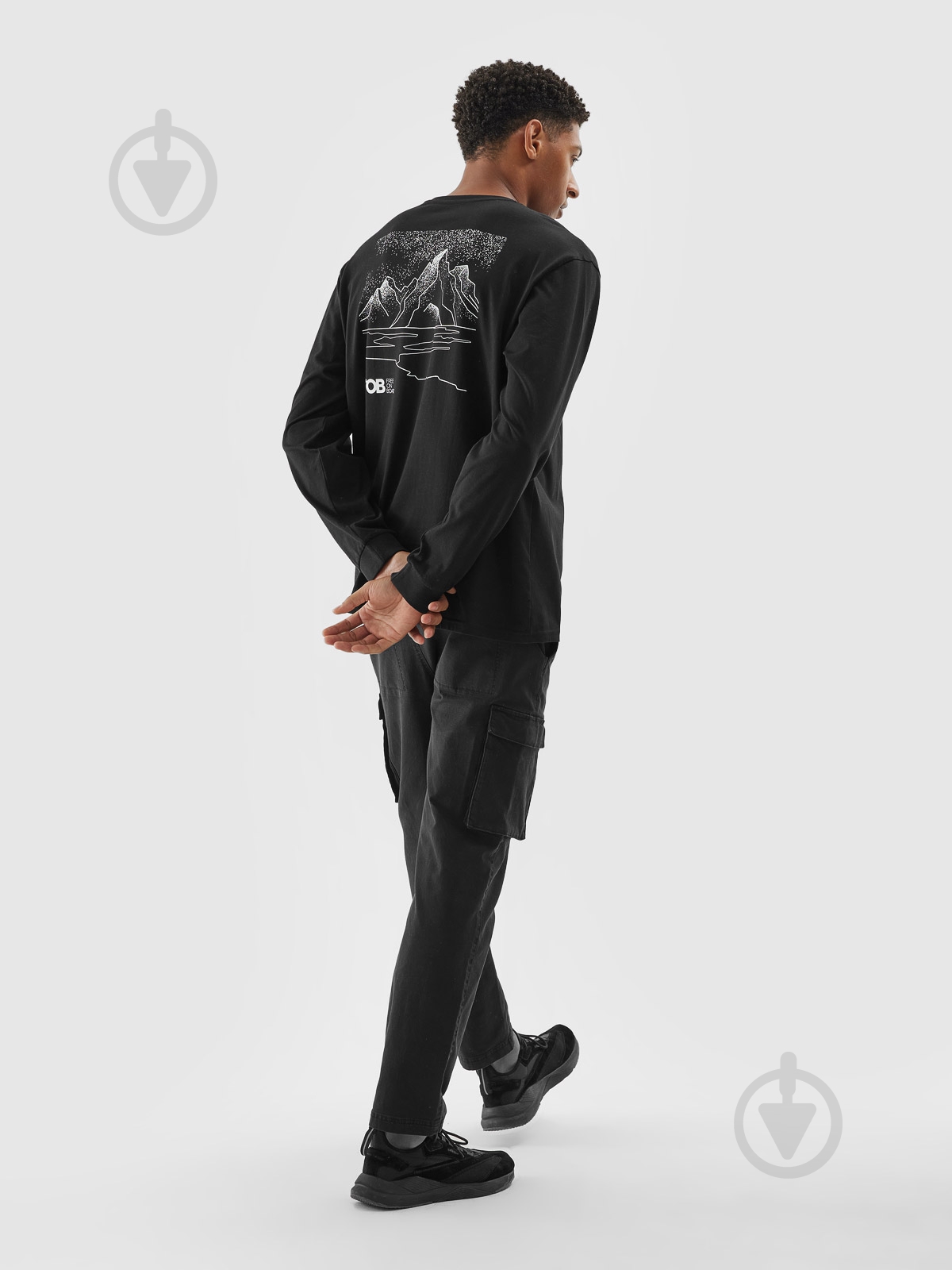 Футболка 4F LONGSLEEVE M315 4FWAW24TLONM315-20S р.L чорний - фото 4