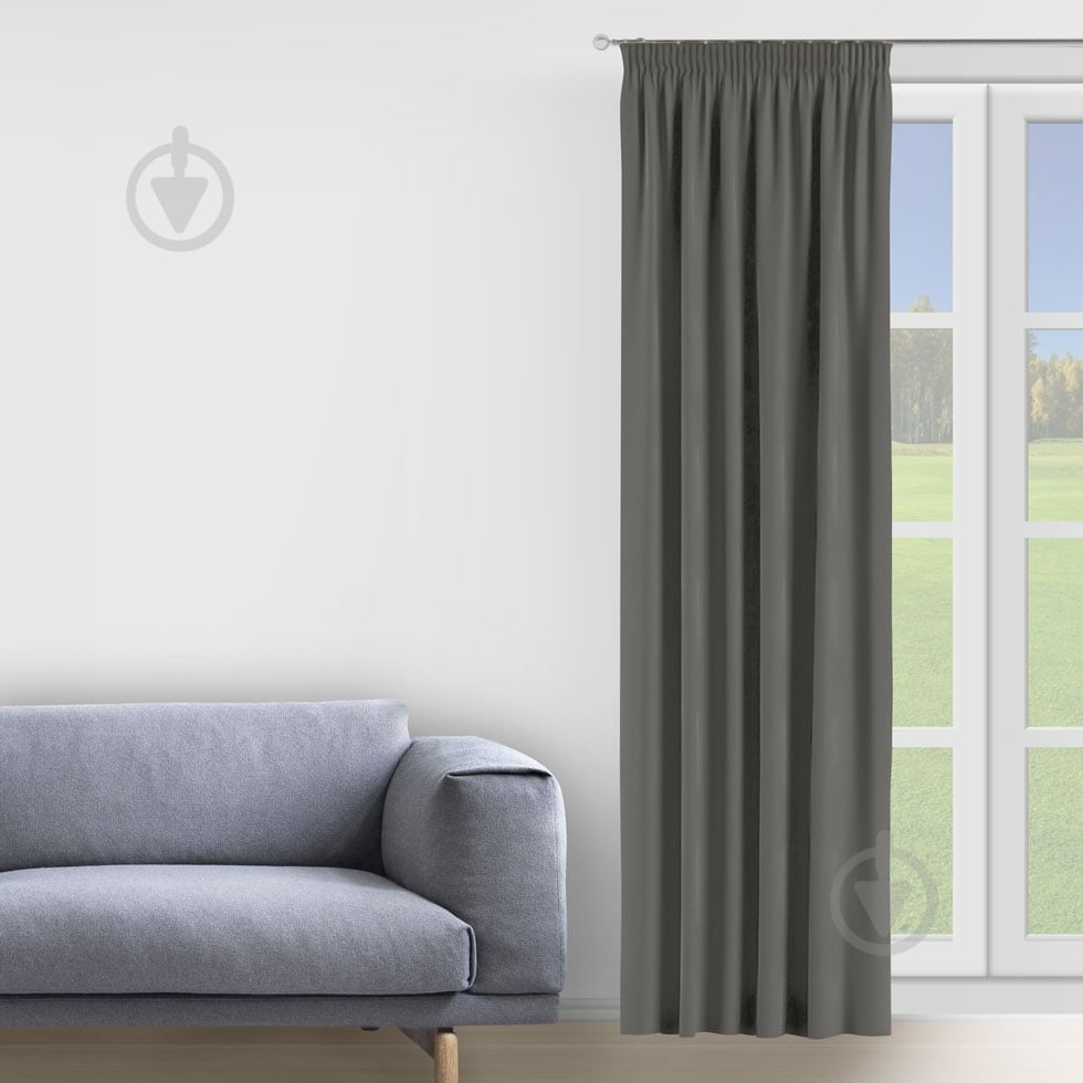 Штора BONA 150х280 серый La Nuit - фото 1 Штора BONA 150х280 серый La Nuit - фото 1