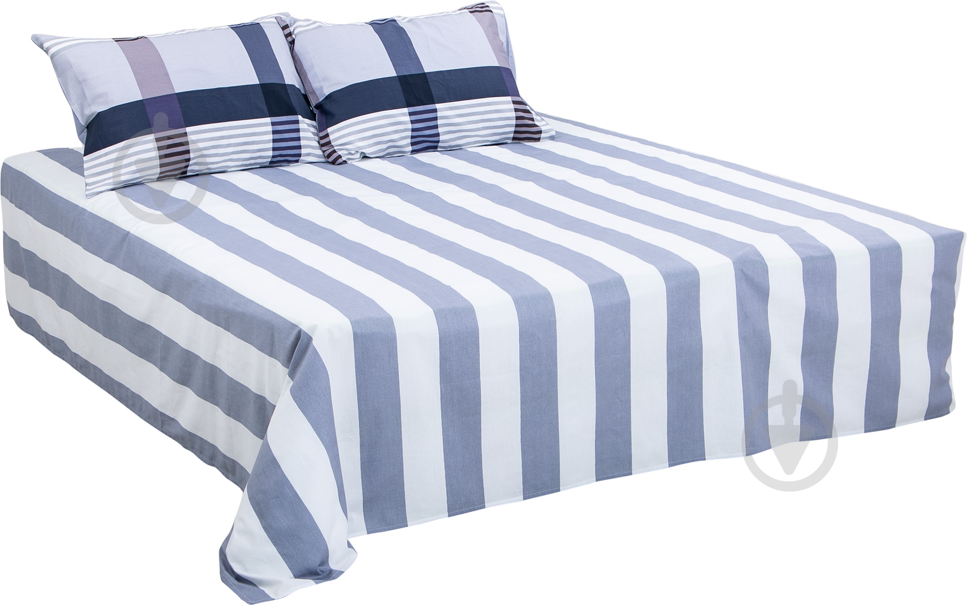 Комплект постельного белья Checks 2,0 серый дымчатый Ibodo - фото 2