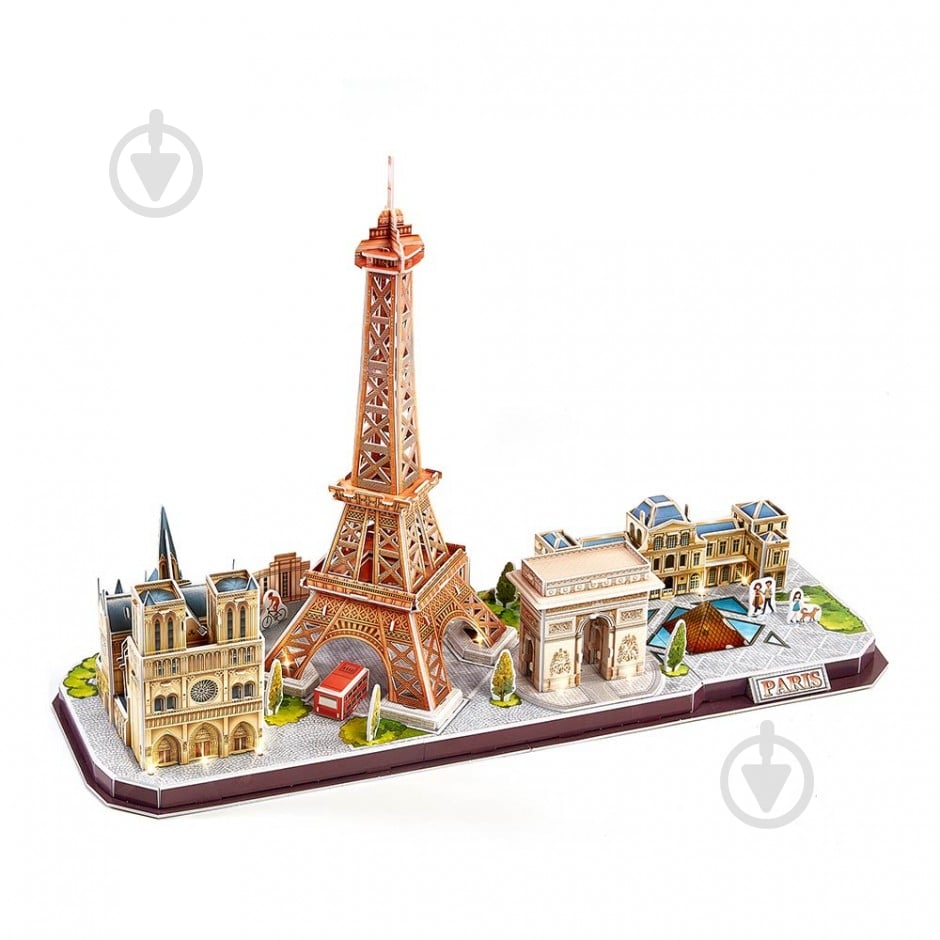 ᐉ 3D-пазл CubicFun City Line с LED-подсветкой Париж L525h