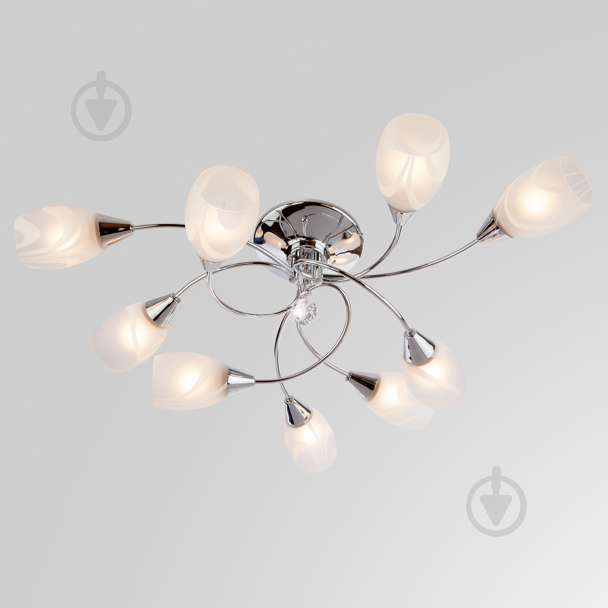 Люстра потолочная Strotskis Virginia 2275/9 9x60 Вт E27 хром - фото 2 Люстра потолочная Strotskis Virginia 2275/9 9x60 Вт E27 хром - фото 2