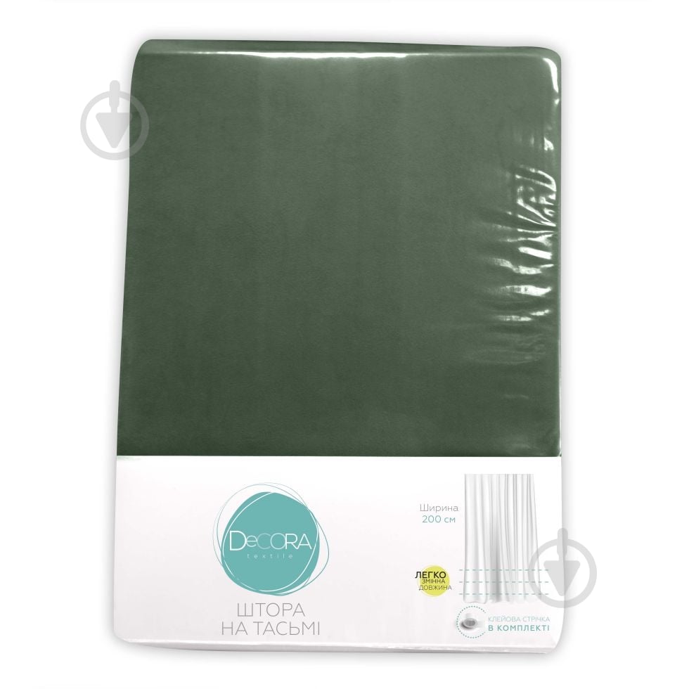 Штора VELOUR 150х275 темно-зеленый Decora textile - фото 3 Штора VELOUR 150х275 темно-зеленый Decora textile - фото 3