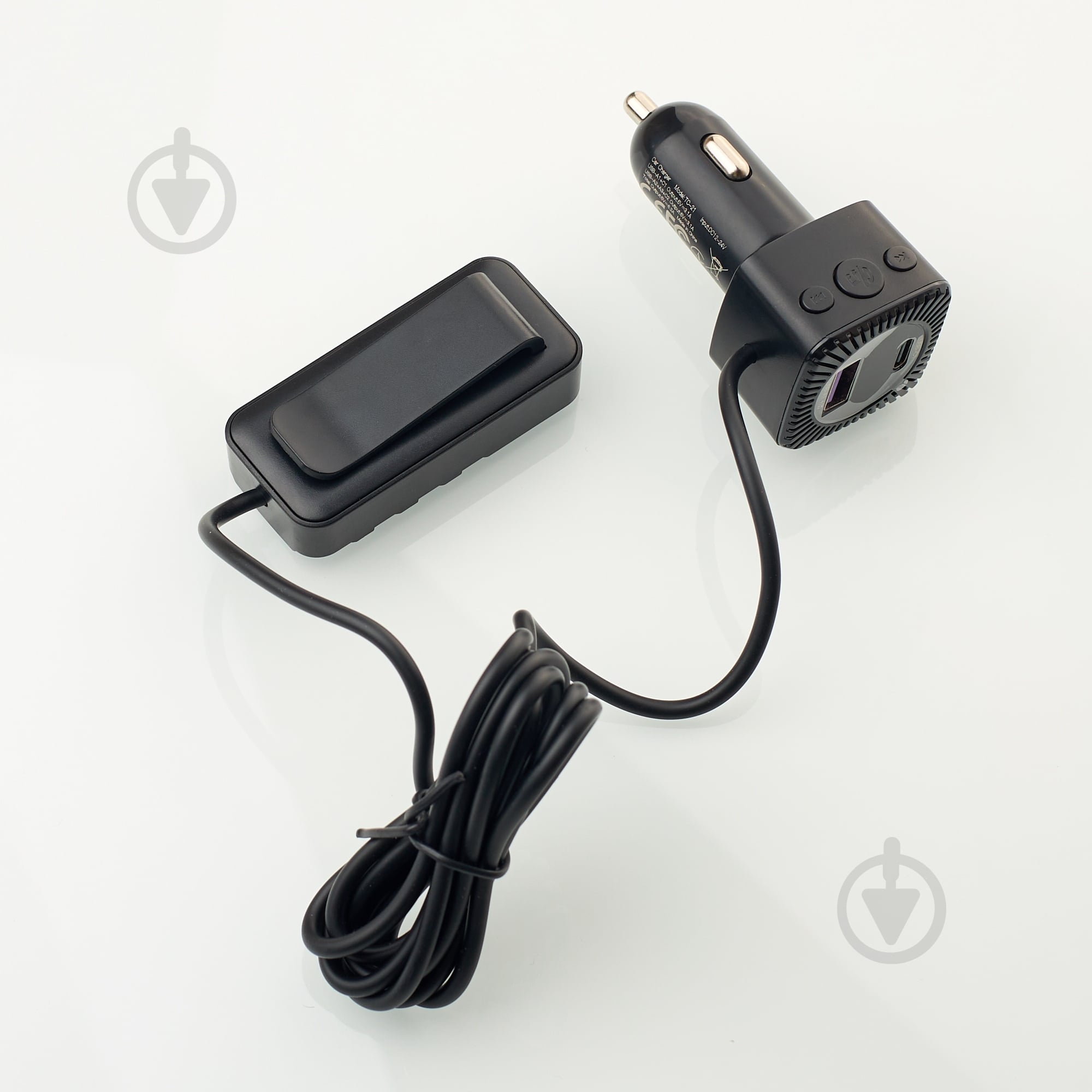 FM-модулятор DC TC-21 Bluetooth 5V/12V/24V/6.2A черный - фото 2