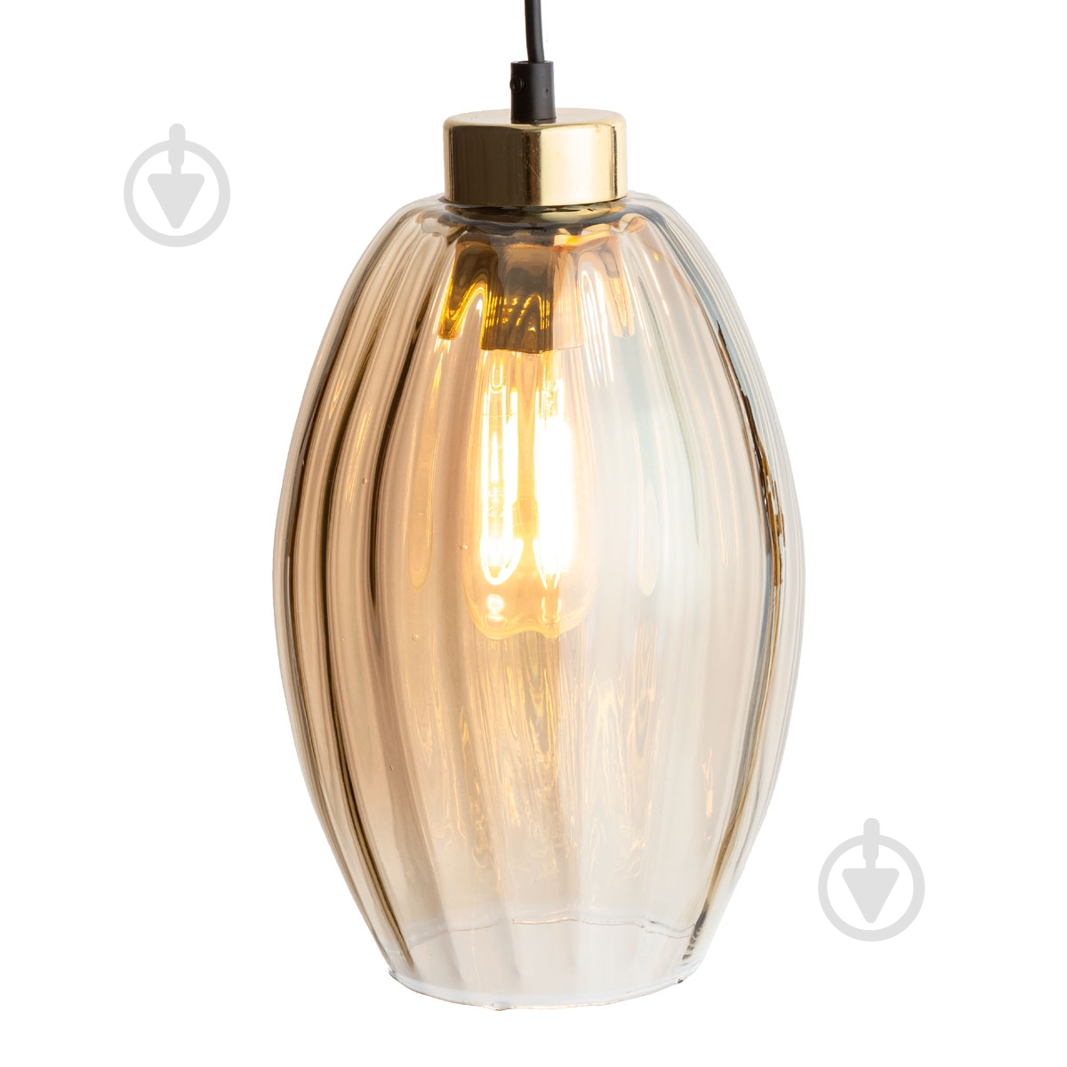 Підвіс TK Lighting Sebo 250 мм 1PL-4633 1x15 Вт E27 бурштиновий - фото 2