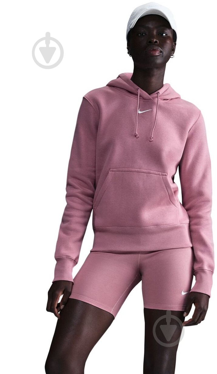 Джемпер Nike W NSW PHNX FLC STD PO HOODIE HF6839-699 р.M рожевий - фото 1 Джемпер Nike W NSW PHNX FLC STD PO HOODIE HF6839-699 р.M рожевий - фото 1