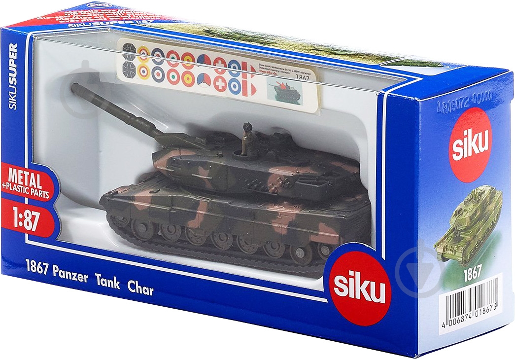 Модель Siku 1:87 Танк 1867 6321959 - фото 2