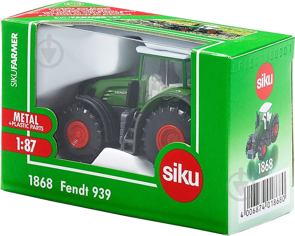 Модель Siku 1:87 трактор Fendt 939 (1868) 6000480 - фото 2 Модель Siku 1:87 трактор Fendt 939 (1868) 6000480 - фото 2