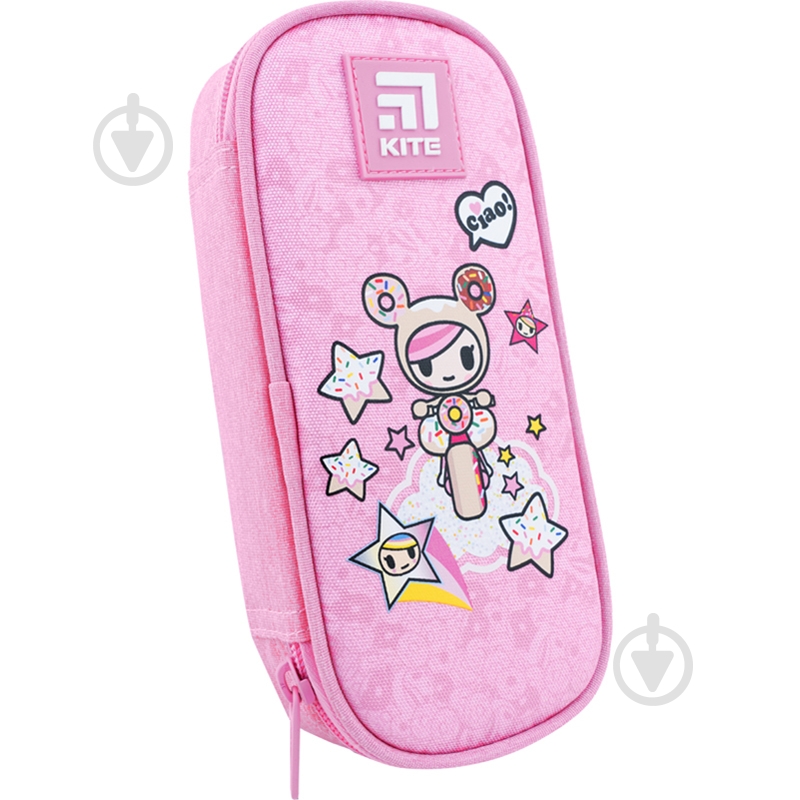 Пенал школьный tokidoki TK22-662 KITE розовый - фото 1