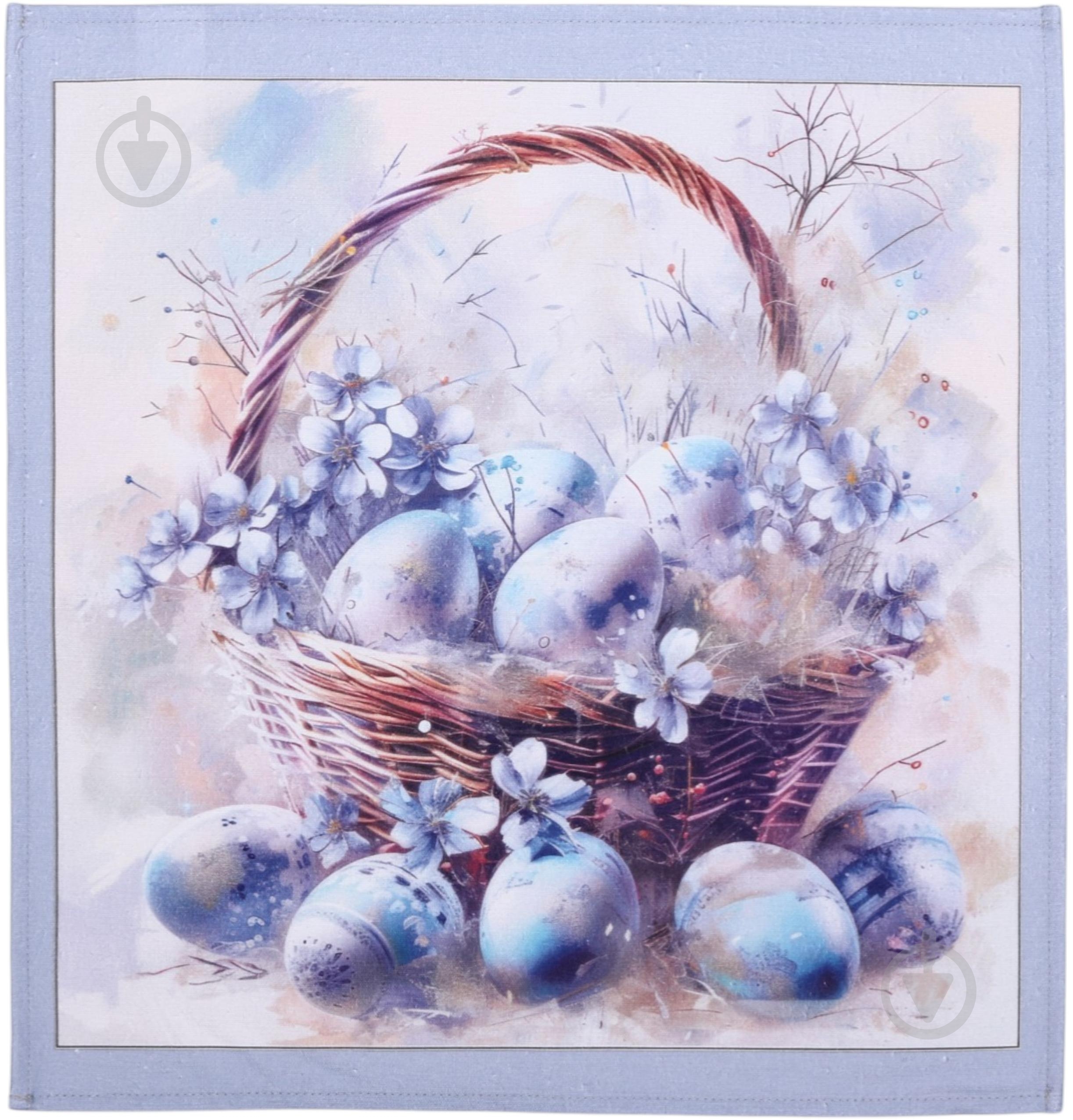 Серветка Homeline ВЕЛИКДЕНЬ Кошик 45x45 см різнокольоровий - фото 1