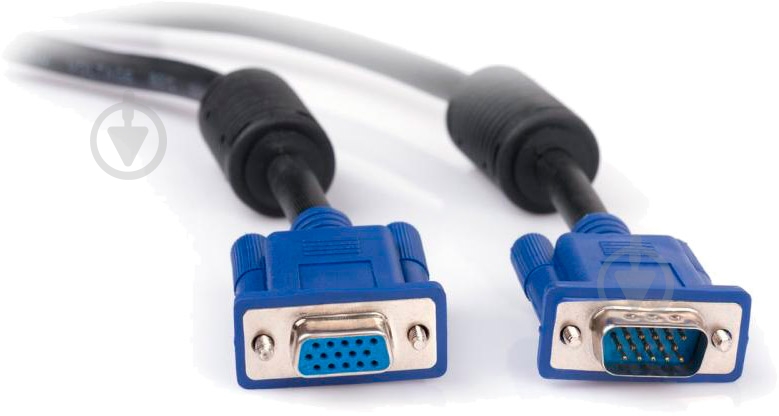 Кабель мультимедийный Vinga VGA 1,8 м черный (VGAMF02-1.8) - фото 3