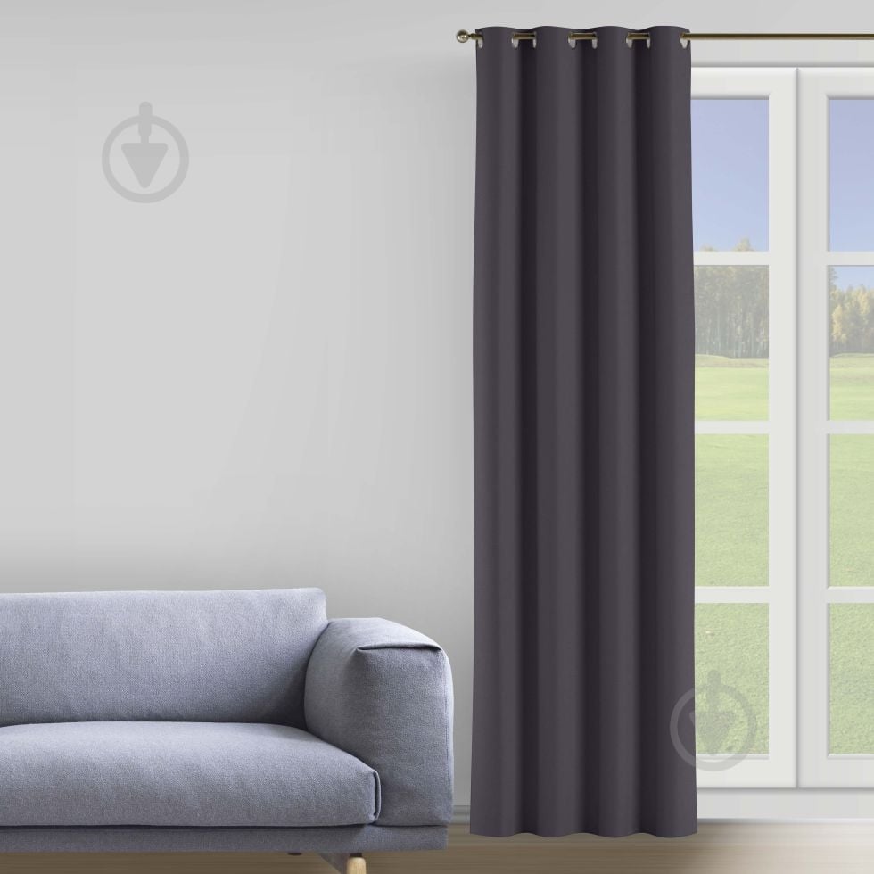 Штора VELOUR 150х258 графит Decora textile - фото 1