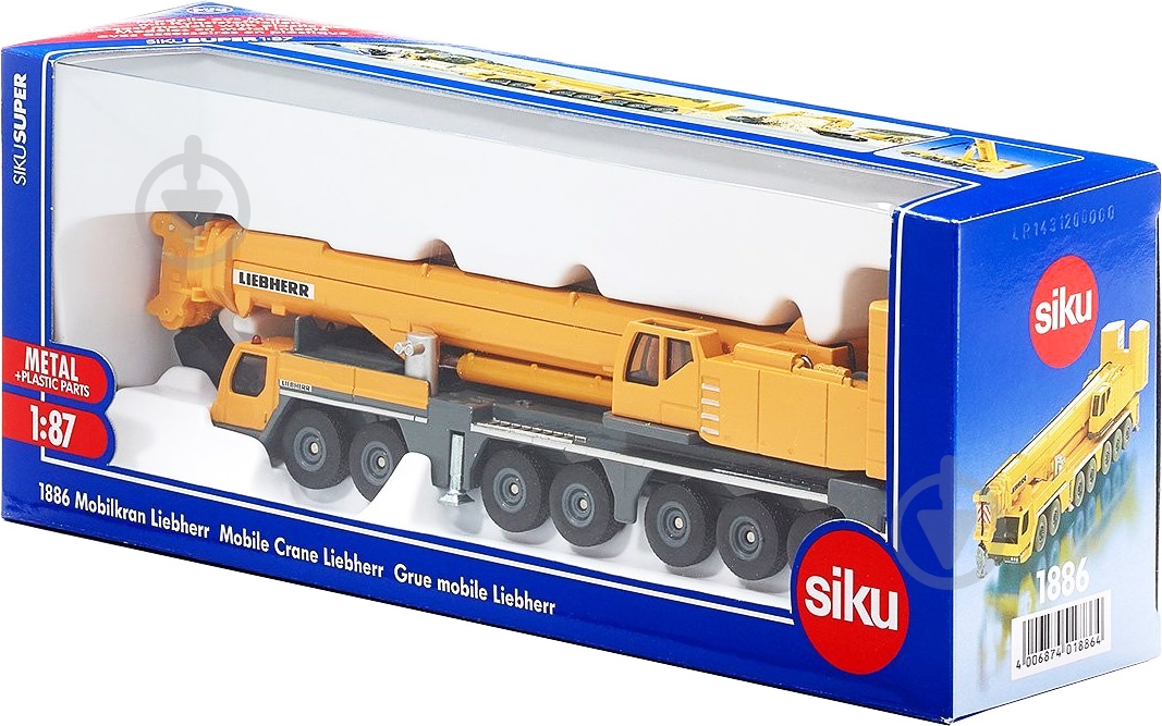 Модель Siku 1:87 Liebherr 1886 6460778 - фото 2