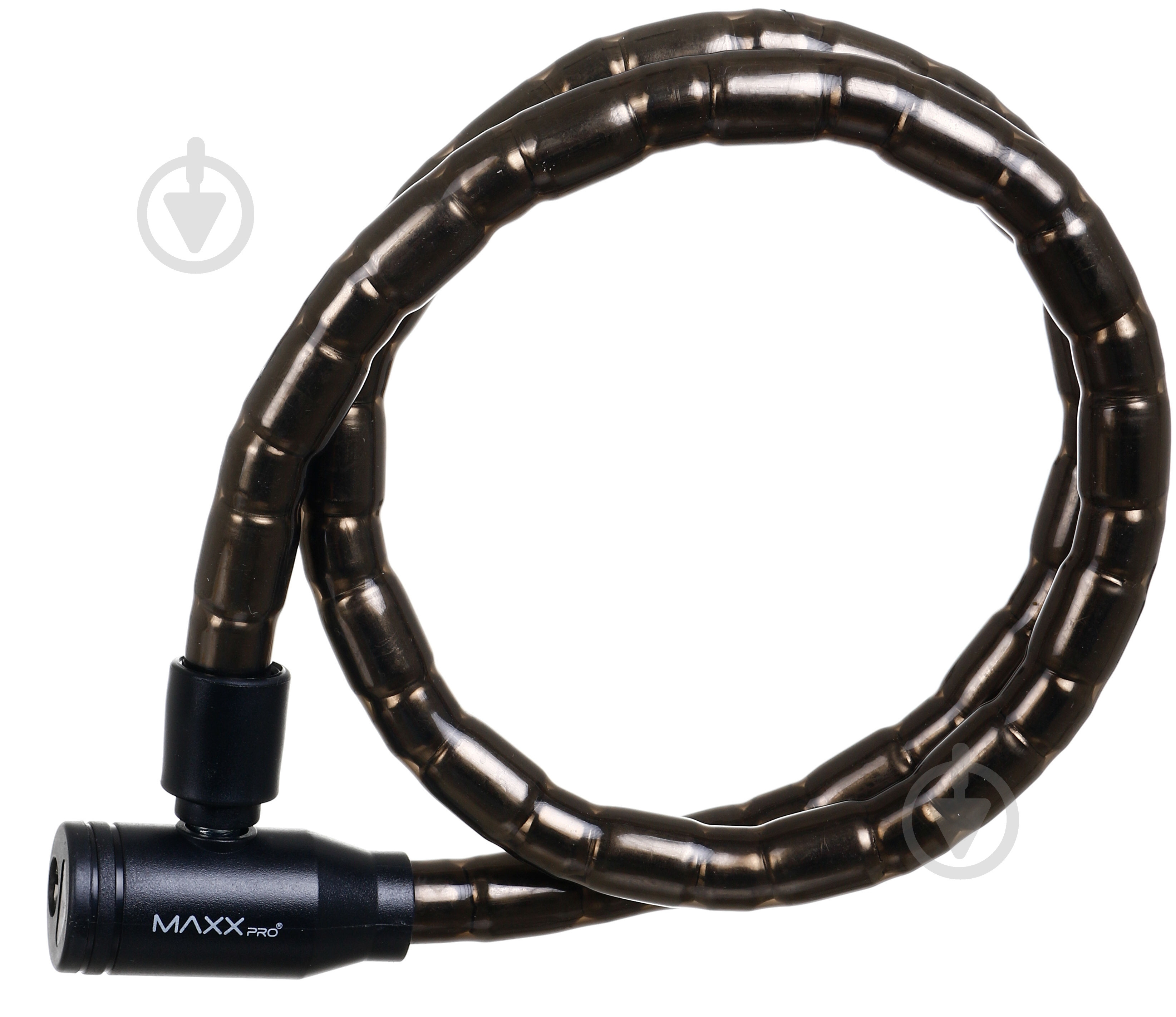 ᐉ Замок велосипедный MaxxPro SKL-18x1000 черный с коричневым