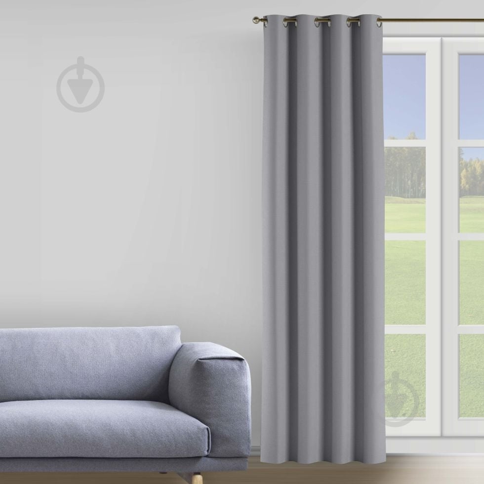 Штора VELOUR 150х258 серый Decora textile - фото 1 Штора VELOUR 150х258 серый Decora textile - фото 1