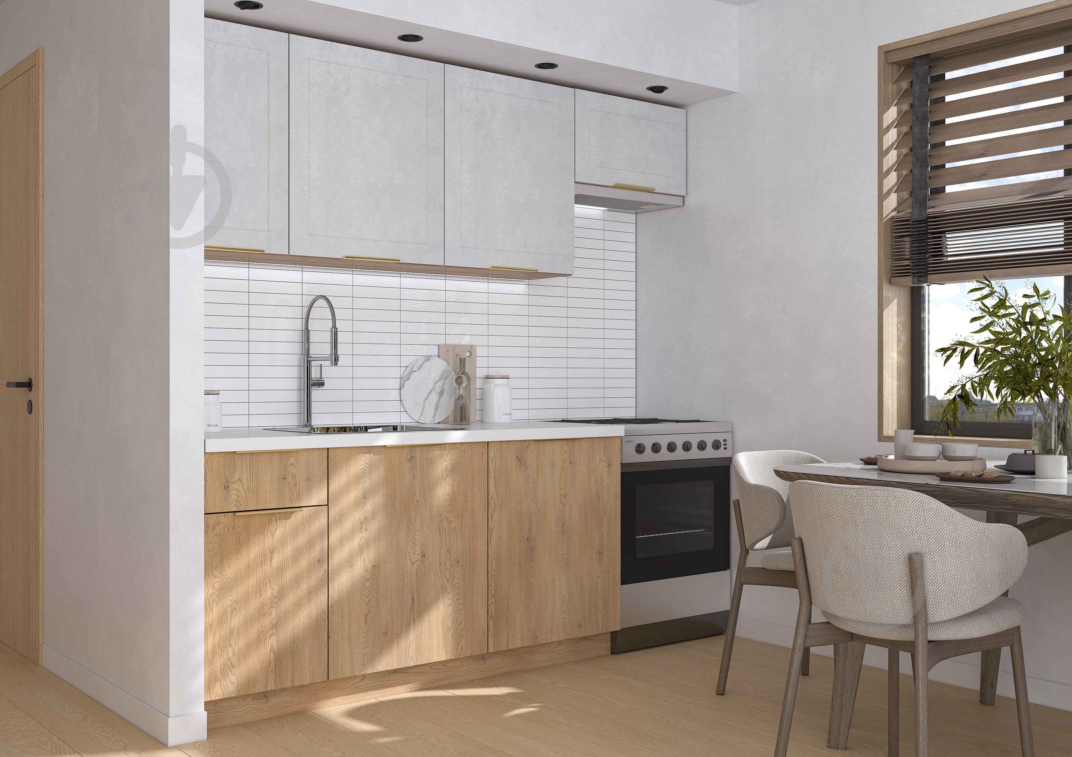 Кухня Грейд Кальярі ДСП / МДФ 2,2м дуб кремона торро/оксид білий/дуб кремона торро - фото 2 Кухня Грейд Кальярі ДСП / МДФ 2,2м дуб кремона торро/оксид білий/дуб кремона торро - фото 2