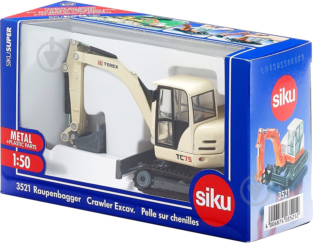 Модель Siku 1:50 экскаватор гусеничный 3521 6321631 - фото 3 Модель Siku 1:50 экскаватор гусеничный 3521 6321631 - фото 3