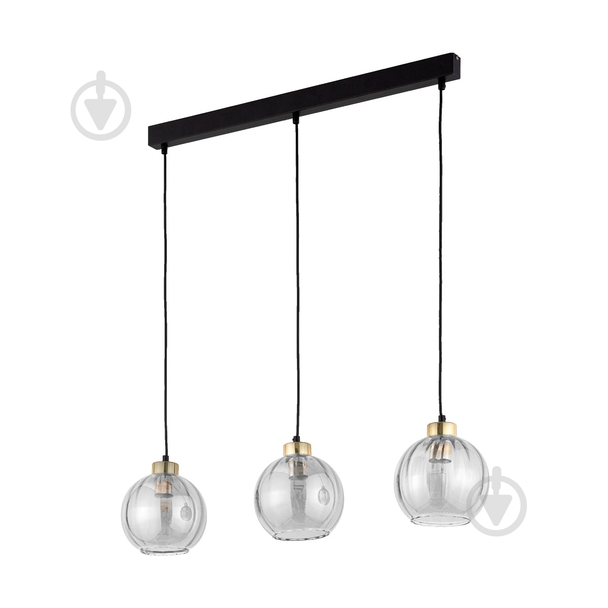 Подвес TK Lighting Devi 250 мм 3PL-4580 3x15 Вт E27 дымчатый - фото 1
