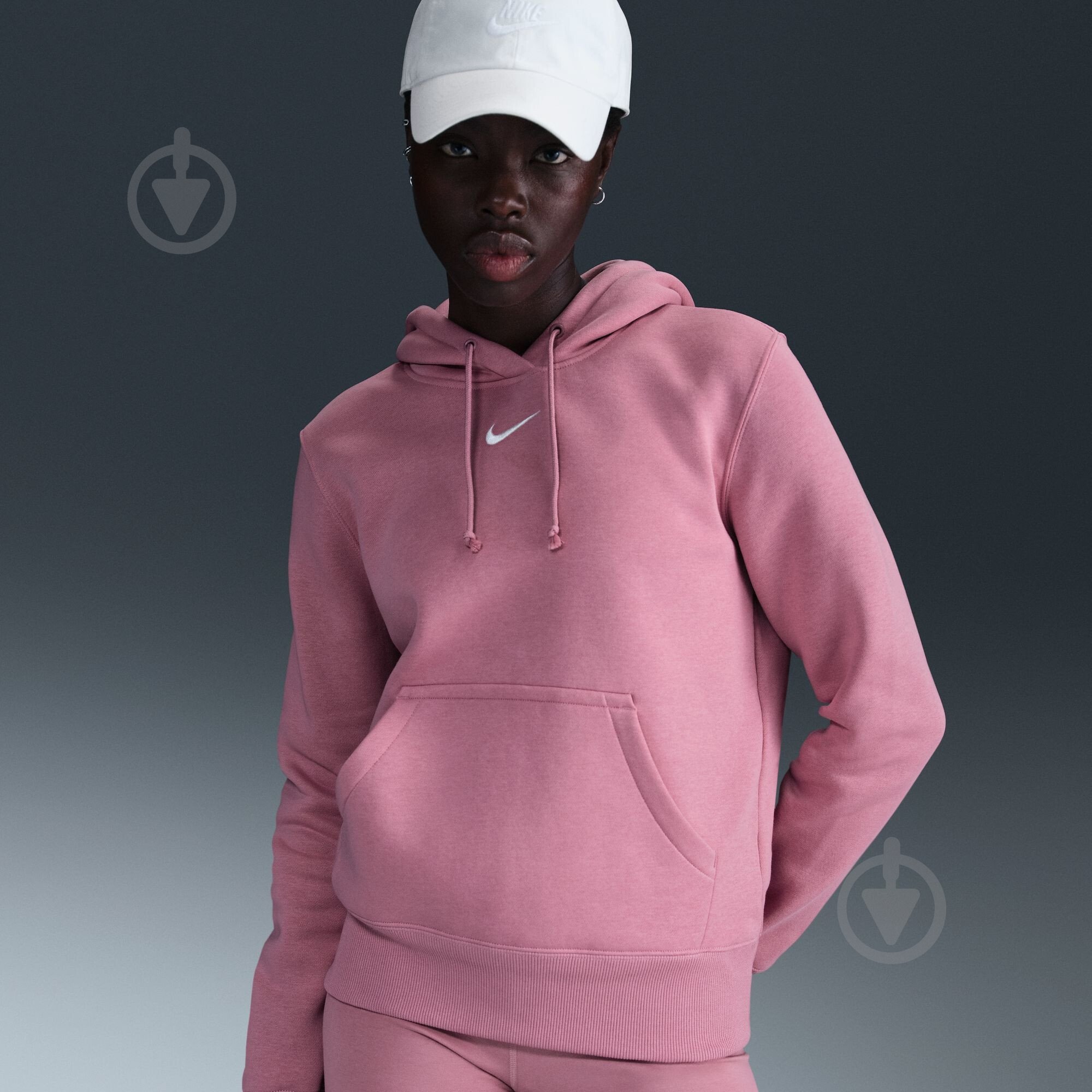 Джемпер Nike W NSW PHNX FLC STD PO HOODIE HF6839-699 р.S рожевий - фото 9 Джемпер Nike W NSW PHNX FLC STD PO HOODIE HF6839-699 р.S рожевий - фото 9