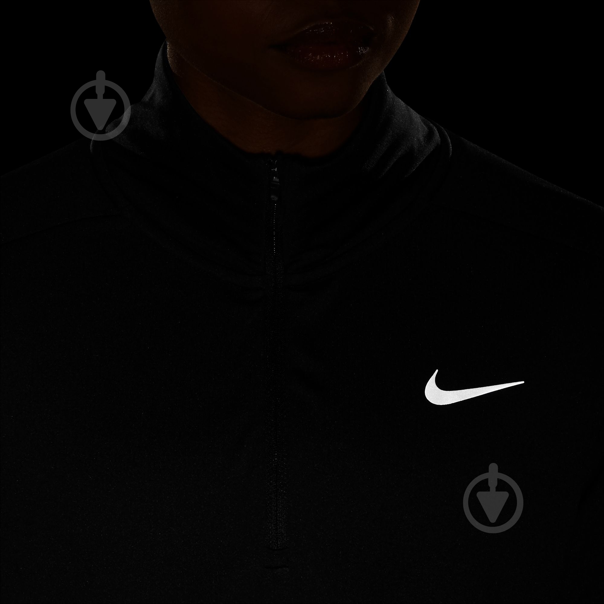 Джемпер Nike W NK DF PACER HZ DQ6377-010 р.S черный - фото 9