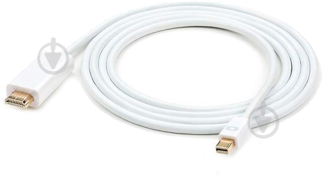Кабель мультимедийный Vinga DisplayPort – mini DisplayPort 1,8 м белый (DP02-1.8) - фото 2