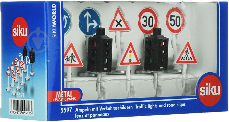 Набор дорожных знаков Siku World 5597 6398522 - фото 3