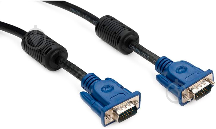 Кабель мультимедійний Vinga VGA 5 м чорний (VGA02-5.0) - фото 1