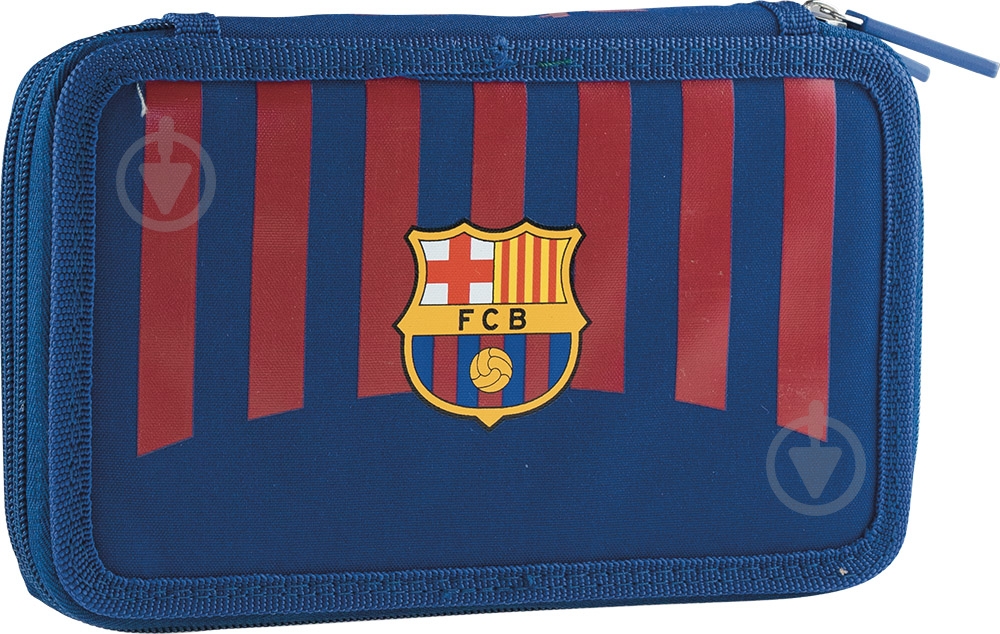 Пенал школьный 2W FC-270 Fan 8 Barcelona червоно-синій - фото 1