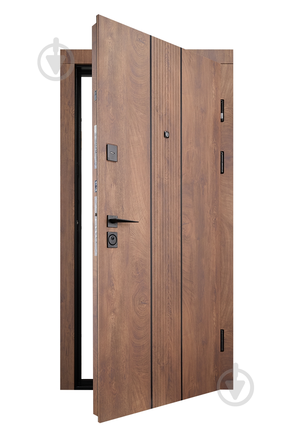 Дверь входная Abwehr КС (585+0) 096L (СДК)+ (СДК) спил дерева коньячный 2050x960 мм левая - фото 5 Дверь входная Abwehr КС (585+0) 096L (СДК)+ (СДК) спил дерева коньячный 2050x960 мм левая - фото 5