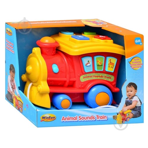 Игрушка-каталка Winfun Паровоз 0677 NL - фото 1 Игрушка-каталка Winfun Паровоз 0677 NL - фото 1