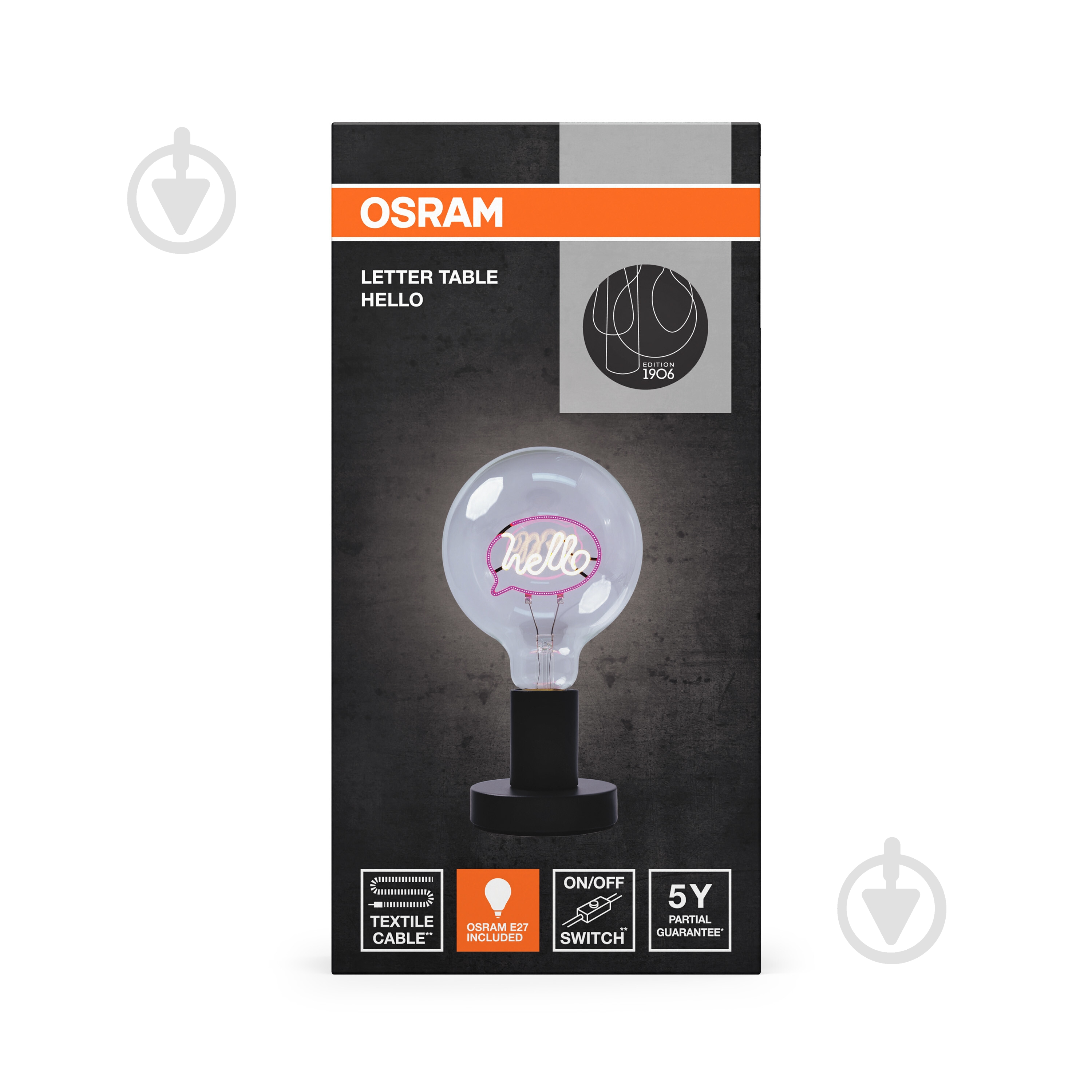 Настольная лампа Ledvance LETTER TABLE 1x1,2 Вт Е27 черный 1906 HELLO - фото 11 Настольная лампа Ledvance LETTER TABLE 1x1,2 Вт Е27 черный 1906 HELLO - фото 11