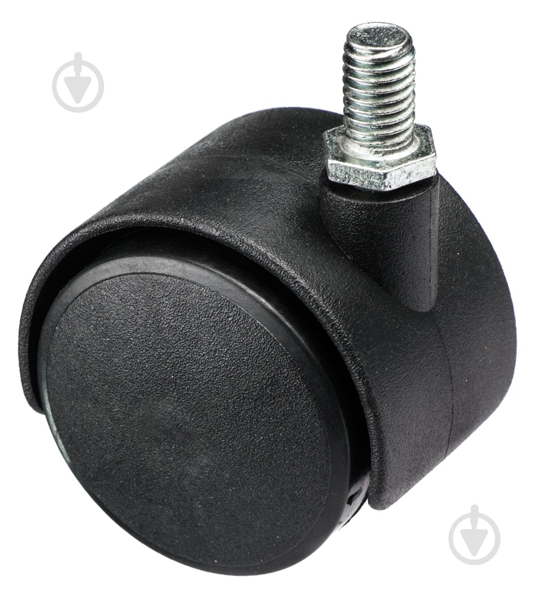 Ролик мебельный d40 мм с резьбовым штифтом М8 для офисного кресла (нейлоновый) - фото 1